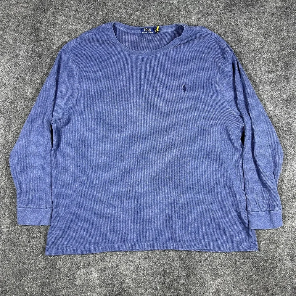 Polo Ralph Lauren Long Sleeve Waffle Knit Crewneck Shirt Size 4XB